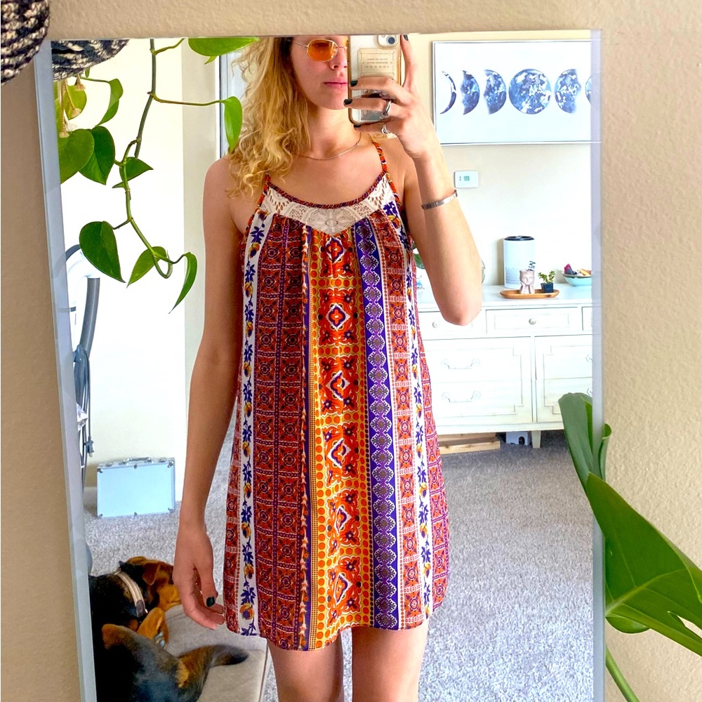 B. Smart Boho Halter Dress